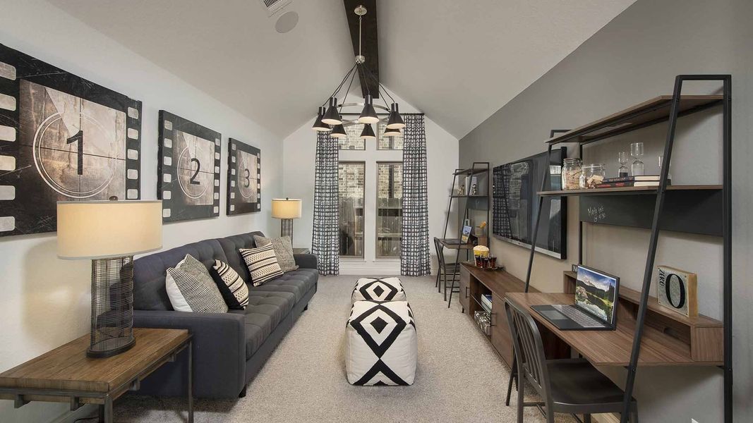 Furnished interior view inside a new home in Meadows of Mill Creek, Seguin (Image 54).