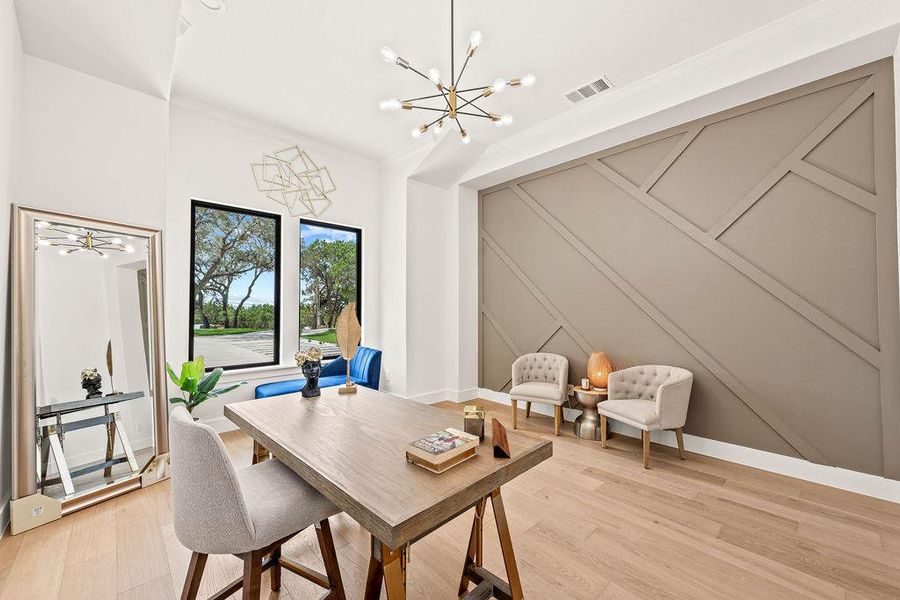 Furnished interior view inside a new home in , Canyon Lake (Image 31). Furnished interior view inside a new home in , Canyon Lake (Image 31).