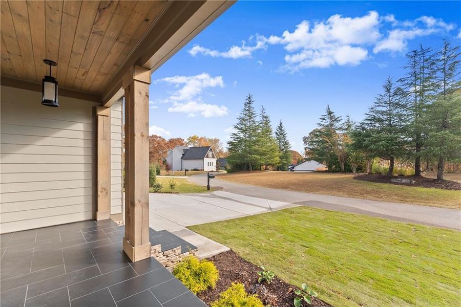 Exterior details and patio area of a home in , Dahlonega (Image 40).