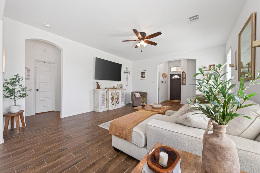 Furnished interior view inside a new home in , Houston (Image 13). Furnished interior view inside a new home in , Houston (Image 13).