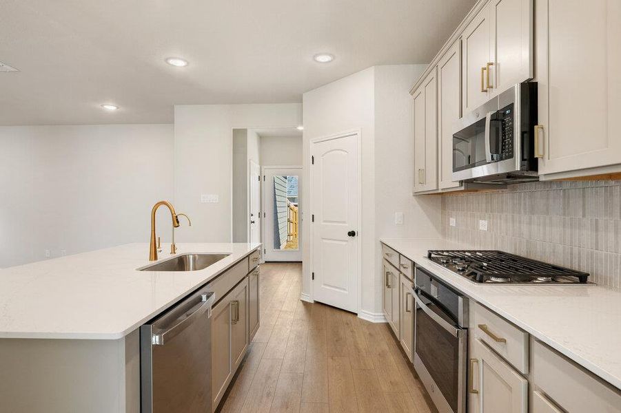 Furnished interior view inside a new home in Lariat, Liberty Hill (Image 17).