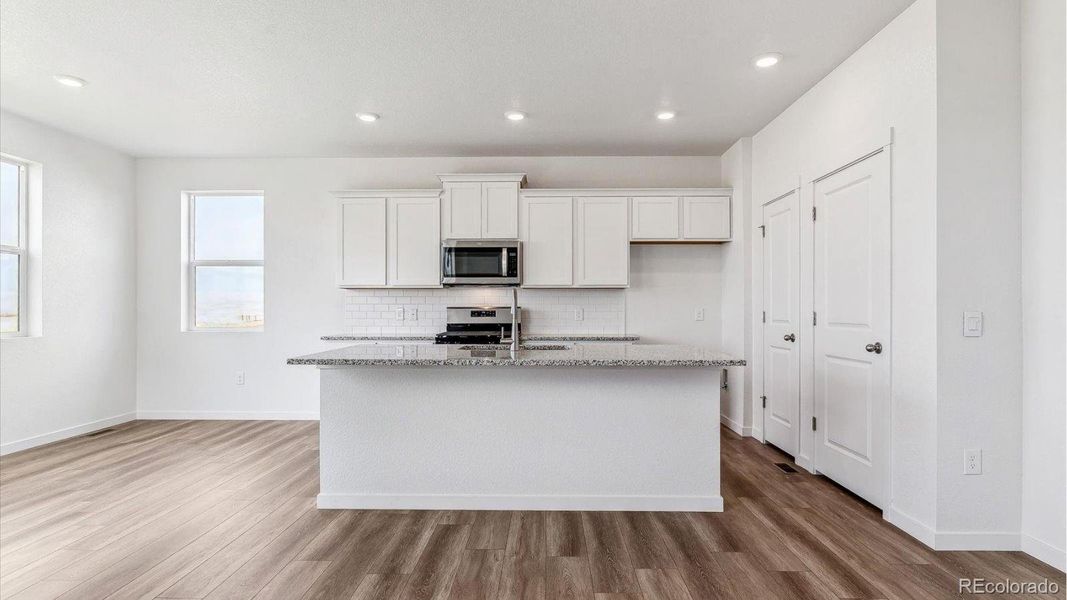 Furnished interior view inside a new home in The Ridge at Lorson Ranch, Colorado Springs (Image 9). Furnished interior view inside a new home in The Ridge at Lorson Ranch, Colorado Springs (Image 9).
