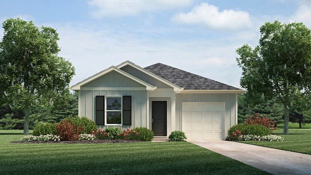 Representative exterior photo of a completed home built from the DEVON by D.R. Horton in Parkside Point, Portland, TN (Image 2).