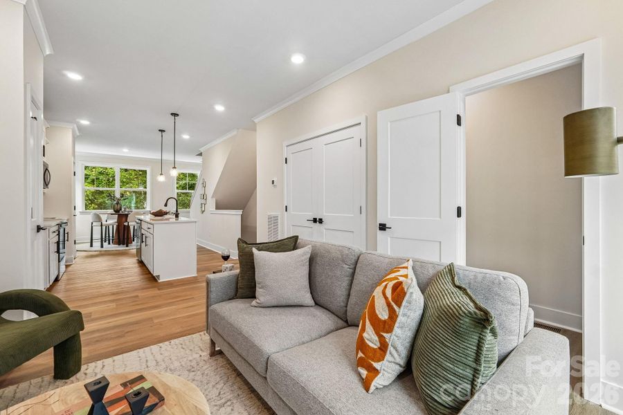 Furnished interior view inside a new home in Anderson Street Townhomes, Charlotte (Image 18).