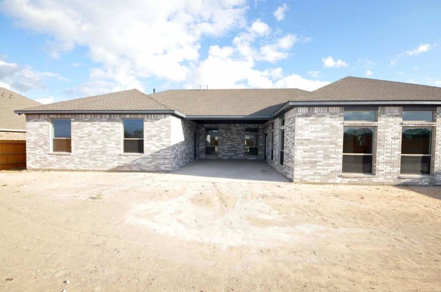 This rear yard is private as there are no neighbors to the rear.