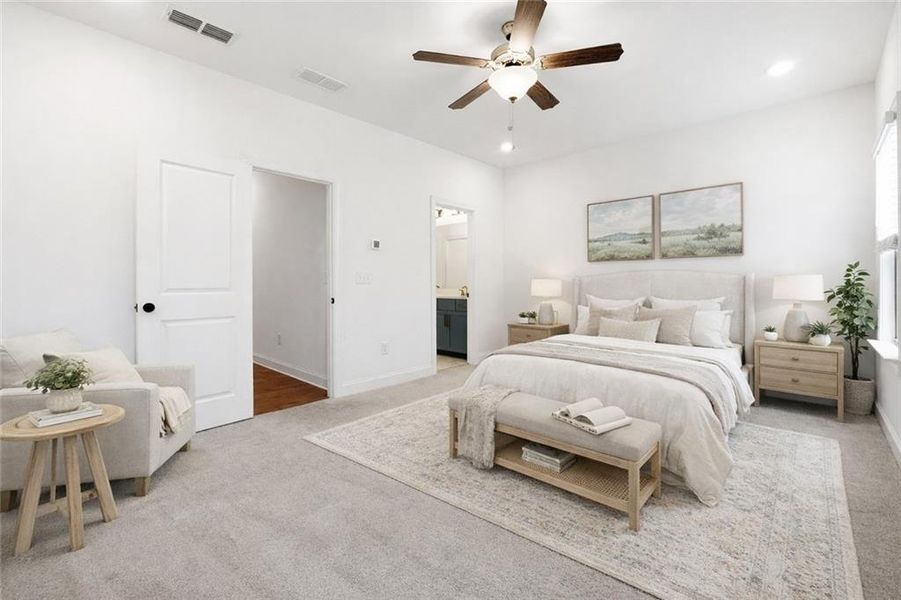 Furnished interior view inside a new home in , Atlanta (Image 13). Furnished interior view inside a new home in , Atlanta (Image 13).