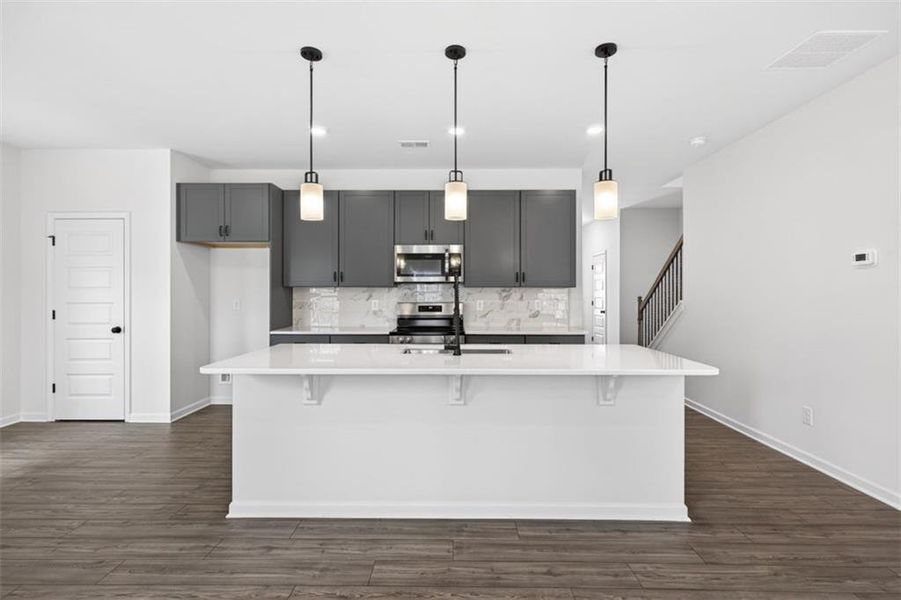 Furnished interior view inside a new home in Sanders Park, Austell (Image 6).