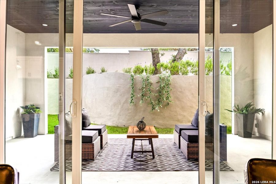Exterior details and patio area of a home in , San Antonio (Image 26).