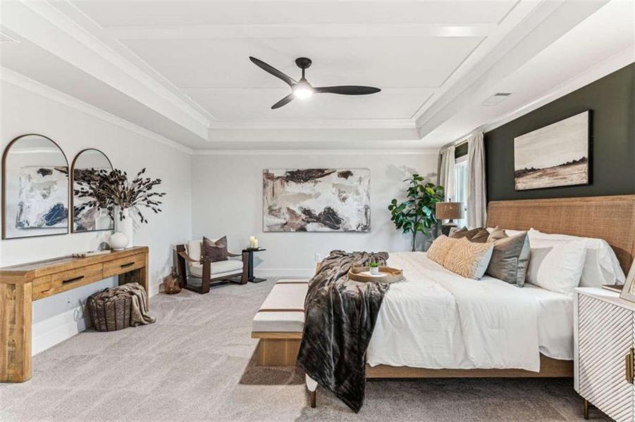 Furnished interior view inside a new home in , Buford (Image 13).