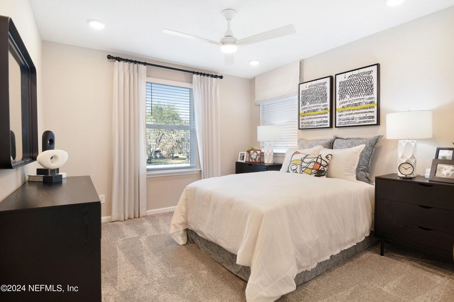 Furnished interior view inside a new home in Seasons at Marietta Cove, Jacksonville (Image 15).