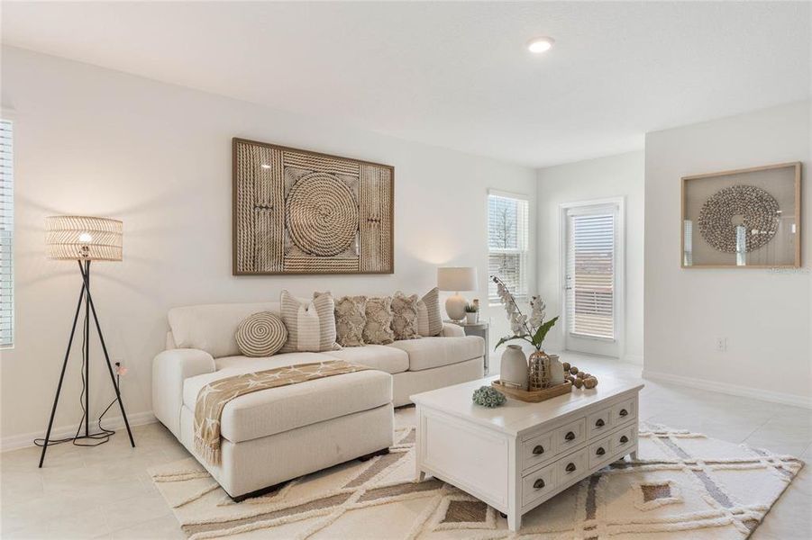 Furnished interior view inside a new home in , Umatilla (Image 16). Furnished interior view inside a new home in , Umatilla (Image 16).