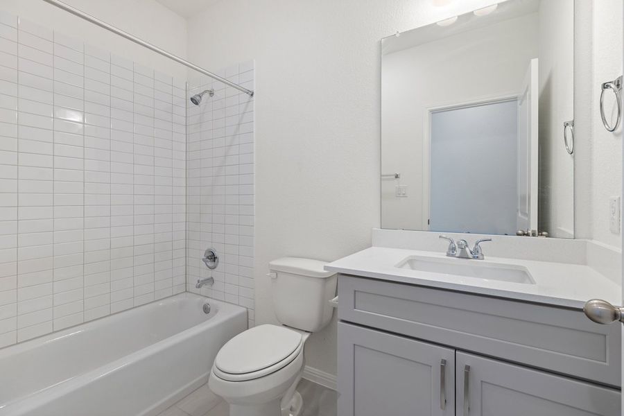 Furnished interior view inside a new home in Sage Hollow, Kyle (Image 12). Furnished interior view inside a new home in Sage Hollow, Kyle (Image 12).