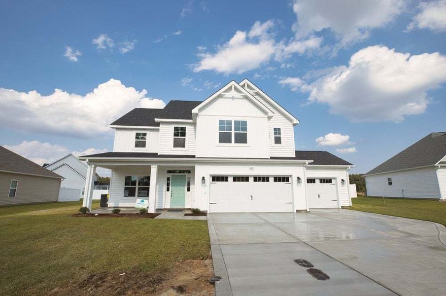 Elevation F with 3-Car Garage Option Elevation F with 3-Car Garage Option