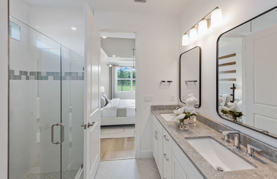 Furnished interior view inside a new home in Harbor Isle, Vero Beach (Image 5).