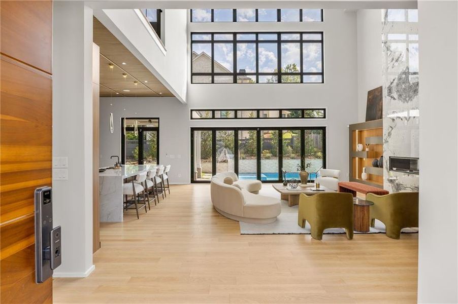 Furnished interior view inside a new home in , Marietta (Image 58).