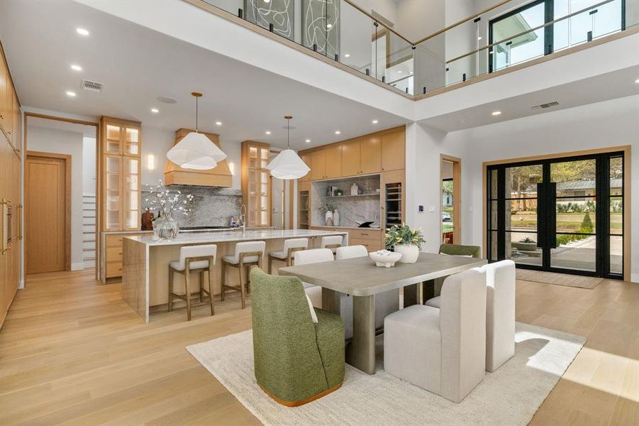 Furnished interior view inside a new home in , Dallas (Image 12).