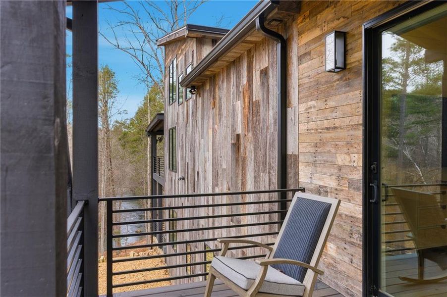 Exterior details and patio area of a home in , Blue Ridge (Image 25).