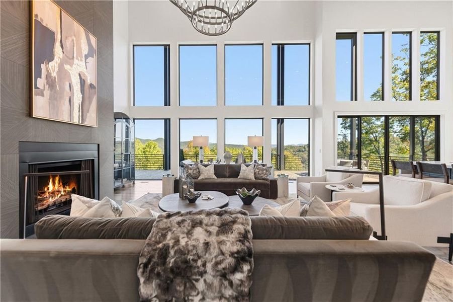 Furnished interior view inside a new home in , Blue Ridge (Image 43). Furnished interior view inside a new home in , Blue Ridge (Image 43).