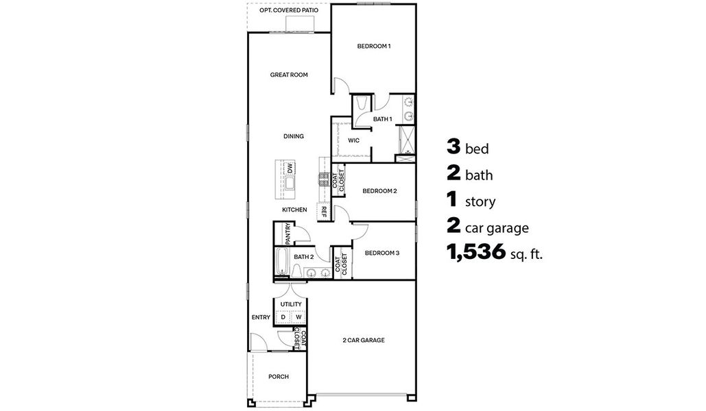 2D floor plan layout for the Plan by D.R. Horton in Redford Estates, Tucson, AZ (Image 3). 2D floor plan layout for the Plan by D.R. Horton in Redford Estates, Tucson, AZ (Image 3).
