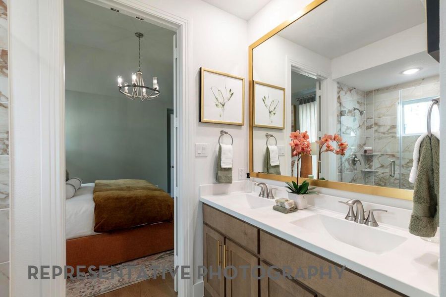 Furnished interior view inside a new home in Indigo, Richmond (Image 23).