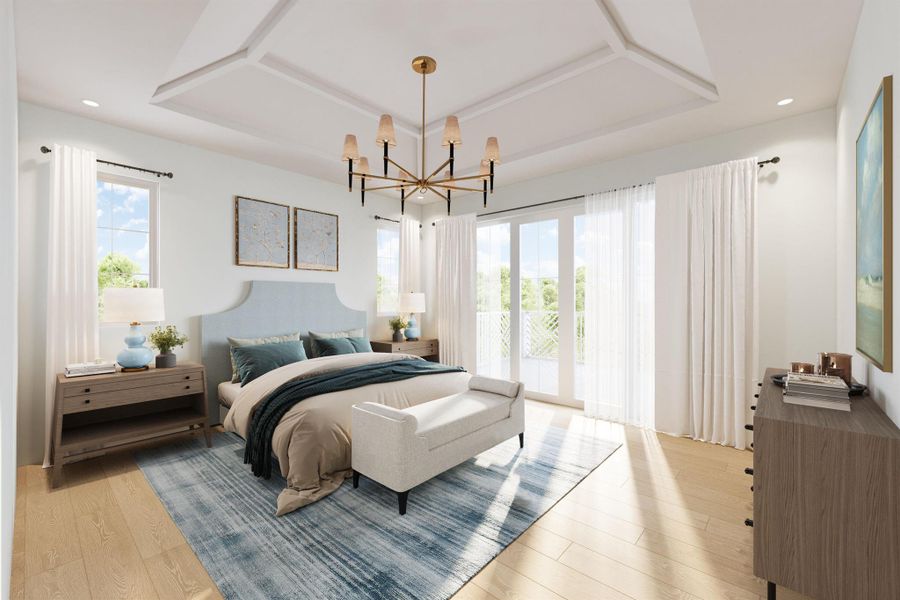 Furnished interior view inside a new home in , West Palm Beach (Image 6).