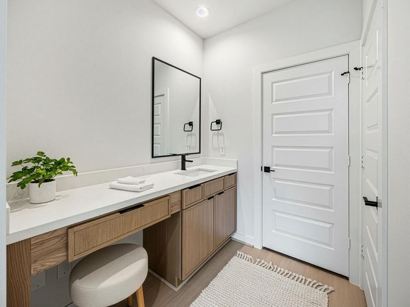 Furnished interior view inside a new home in Shepherd Heights, Houston (Image 13). Furnished interior view inside a new home in Shepherd Heights, Houston (Image 13).