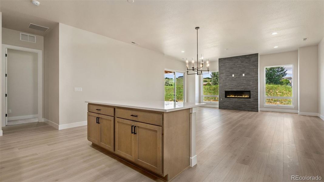 Furnished interior view inside a new home in Pelican Shores at Water Valley, Windsor (Image 7).