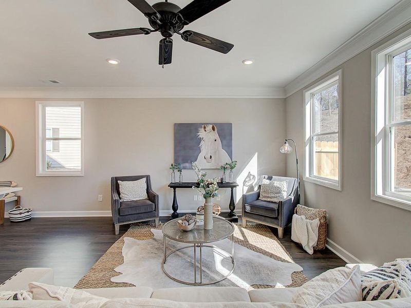 Furnished interior view inside a new home in Wilkins Walk, Mableton (Image 5).