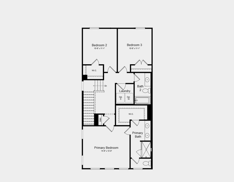 2D floor plan layout of this home in Alder Creek, Cumming, GA (Image 4).