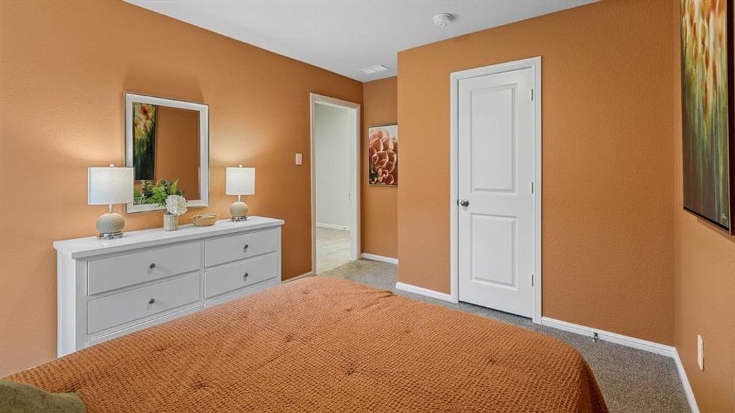 Furnished interior view inside a new home in Rosewood at Beltmill, Fort Worth (Image 18). Furnished interior view inside a new home in Rosewood at Beltmill, Fort Worth (Image 18).