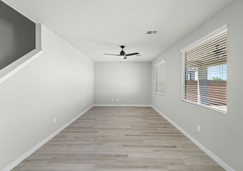 A spacious living area is the ideal space for you and your family.