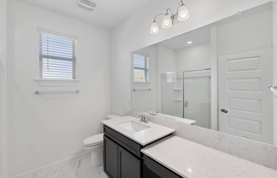 Furnished interior view inside a new home in Saddleback at Santa Rita Ranch, Liberty Hill (Image 9). Furnished interior view inside a new home in Saddleback at Santa Rita Ranch, Liberty Hill (Image 9).