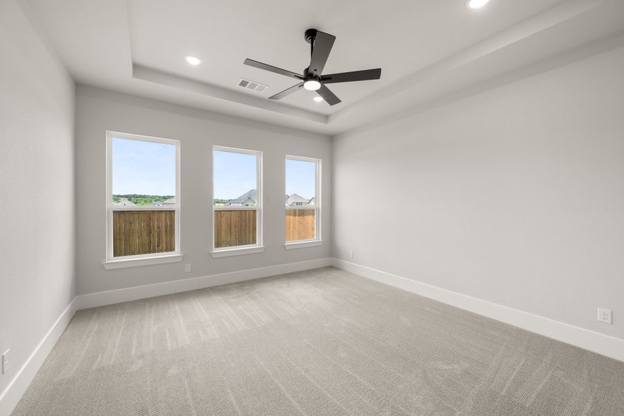 Spacious, unfurnished interior of a new home in Rio Vista at Kelly Ranch, Aledo (Image 27). Spacious, unfurnished interior of a new home in Rio Vista at Kelly Ranch, Aledo (Image 27).