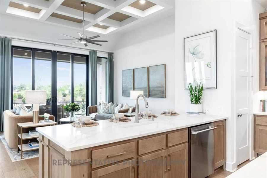 Furnished interior view inside a new home in Mustang Lakes: 60ft. lots, Celina (Image 7).