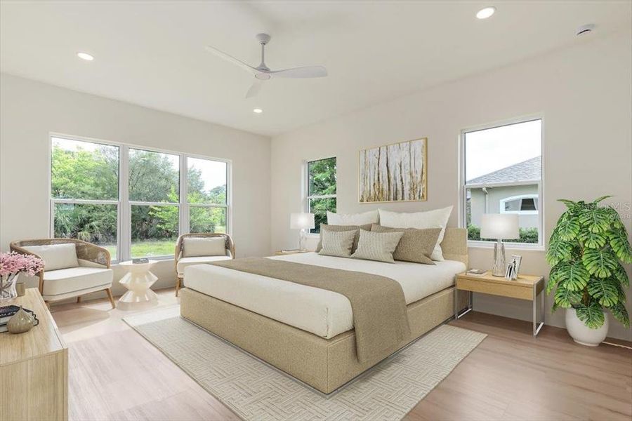 Master Bedroom - Virtually Staged