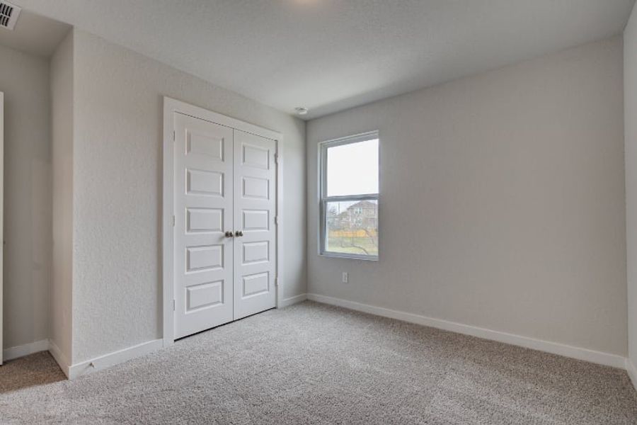 A room with white doors. A room with white doors.