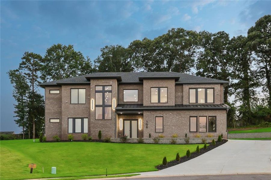 Front exterior of a new home in , Auburn, GA, highlighting curb appeal (Image 30). Front exterior of a new home in , Auburn, GA, highlighting curb appeal (Image 30).