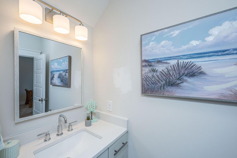 Furnished interior view inside a new home in Overlook at Copahee Sound, Awendaw (Image 16).