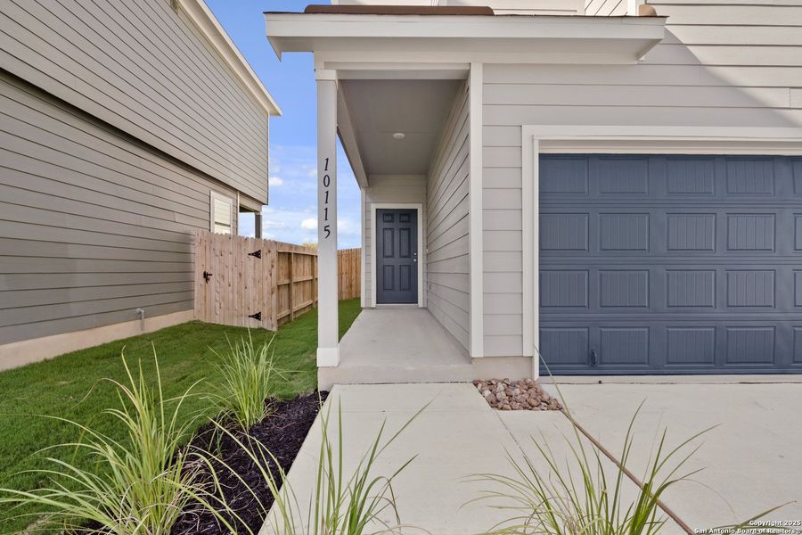 Exterior details and patio area of a home in Melissa Ranch, San Antonio (Image 19). Exterior details and patio area of a home in Melissa Ranch, San Antonio (Image 19).