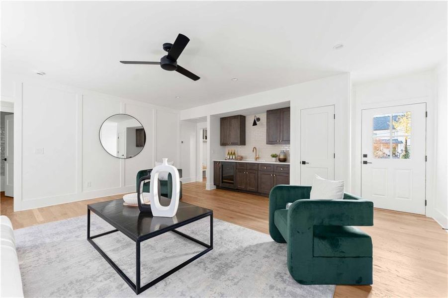Furnished interior view inside a new home in , Atlanta (Image 10).