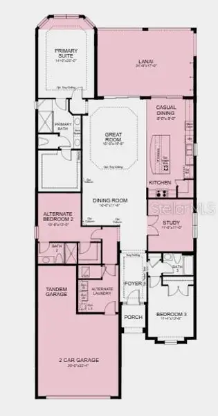 2D floor plan layout of this home in , Bradenton, FL (Image 3).
