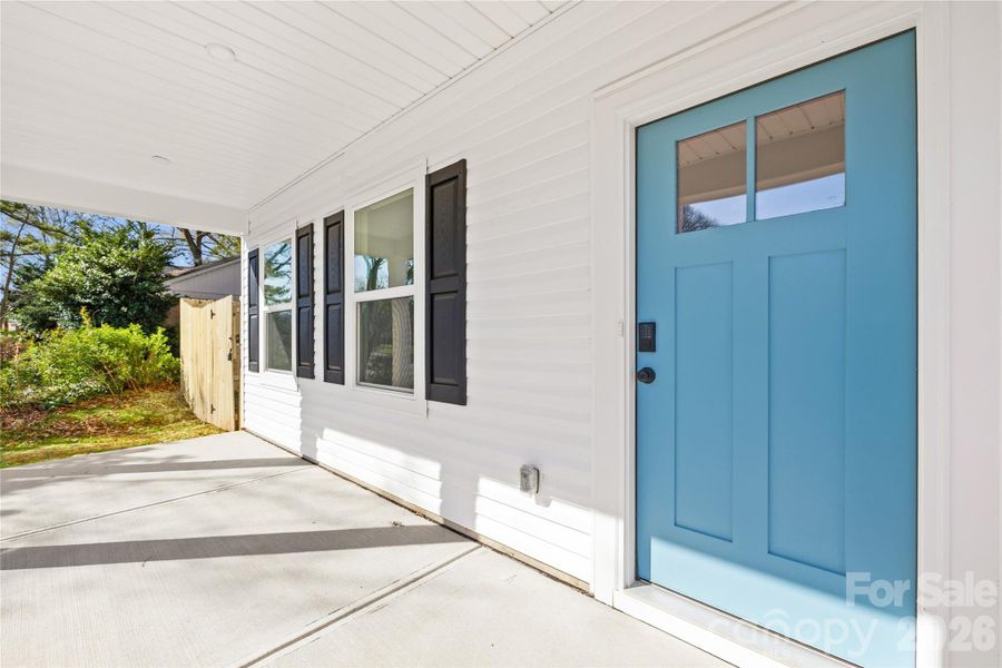 Exterior details and patio area of a home in , Charlotte (Image 3). Exterior details and patio area of a home in , Charlotte (Image 3).