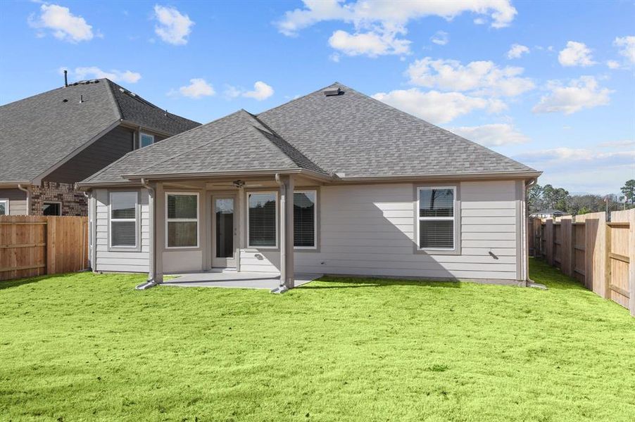 Exterior details and patio area of a home in Summerview, Fulshear (Image 3). Exterior details and patio area of a home in Summerview, Fulshear (Image 3).