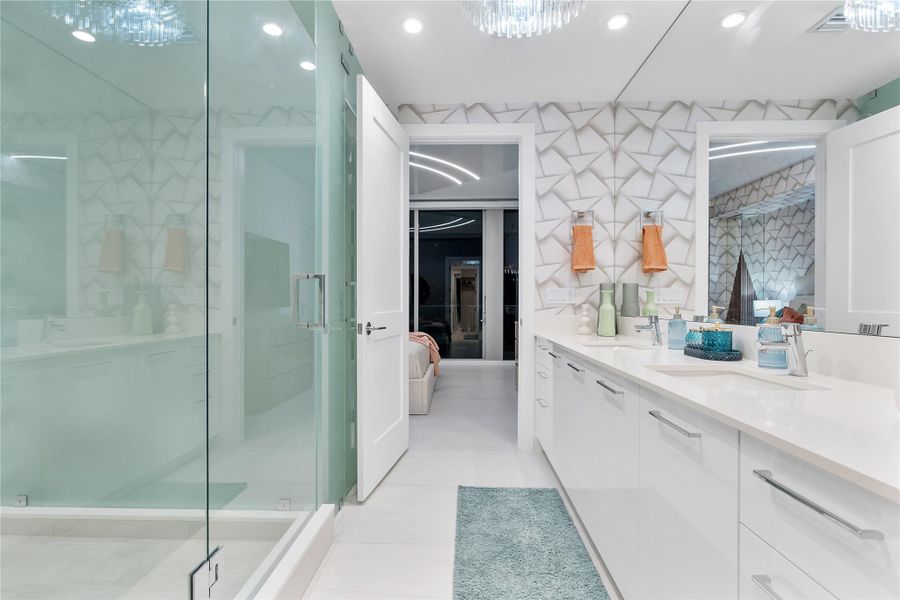 Furnished interior view inside a new home in , Fort Lauderdale (Image 28). Furnished interior view inside a new home in , Fort Lauderdale (Image 28).