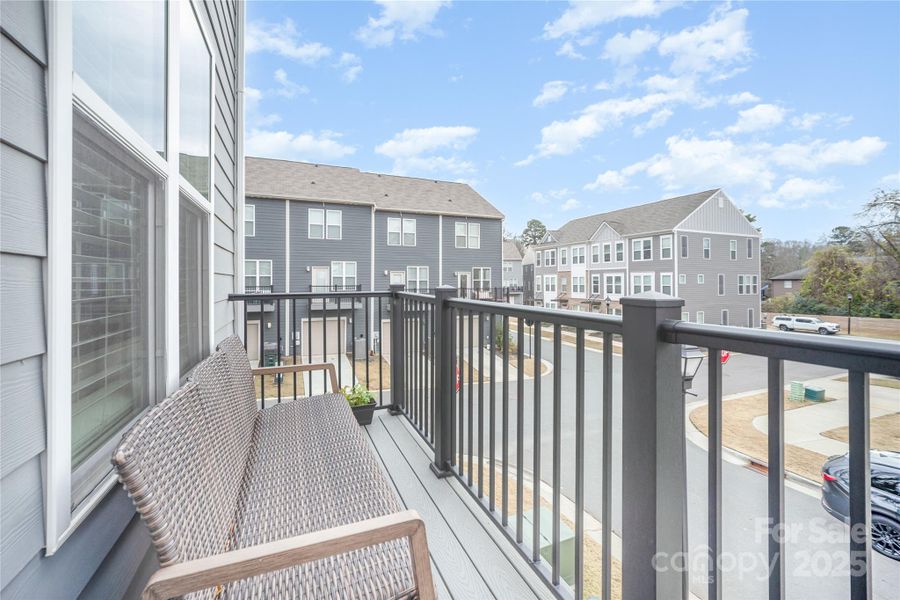 Exterior details and patio area of a home in , Charlotte (Image 2). Exterior details and patio area of a home in , Charlotte (Image 2).