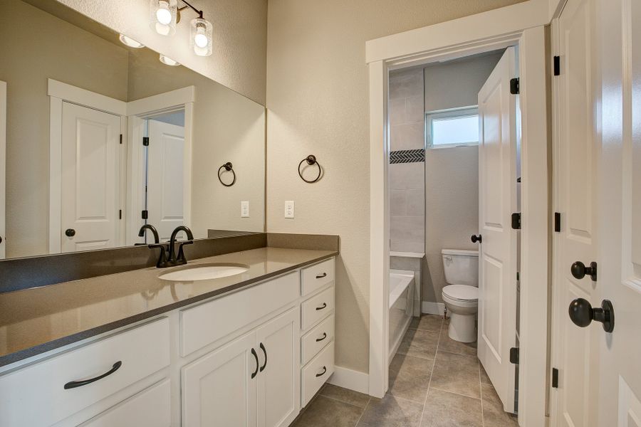 Representative furnished interior of a home built from the The Addison 2 by Landmark Homes in Highlands at Fox Hill, Longmont (Image 28). Representative furnished interior of a home built from the The Addison 2 by Landmark Homes in Highlands at Fox Hill, Longmont (Image 28).