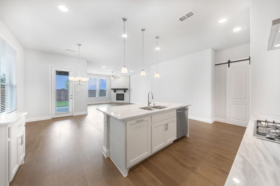 Representative furnished interior of a home built from the Colorado Executive by UnionMain Homes in Wildflower Ranch, Justin (Image 14).