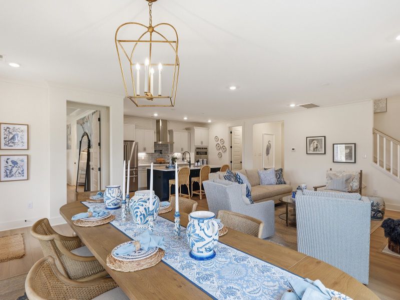 Representative furnished interior of a home built from the Goodwin - Vanguard Collection by Mungo Homes in Grand Park, Leland (Image 4).