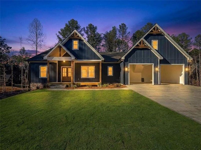 Front exterior of a new home in , Rockmart, GA, highlighting curb appeal (Image 27).