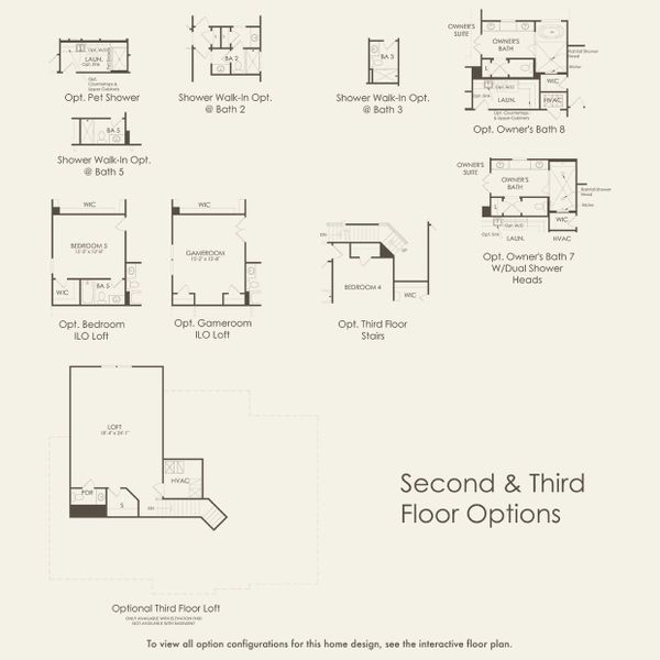 2D floor plan layout for the Worthington by John Wieland in Willow Ridge, Nolensville, TN (Image 4).